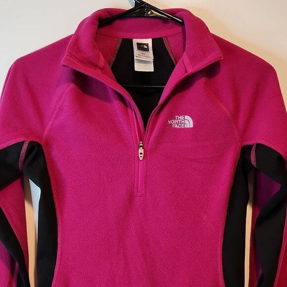 The North Face Vapor Wick Flight Ser 1/2 Zip Fleece Thumb Hole Women's Sz XS/TP - Picture 4 of 14